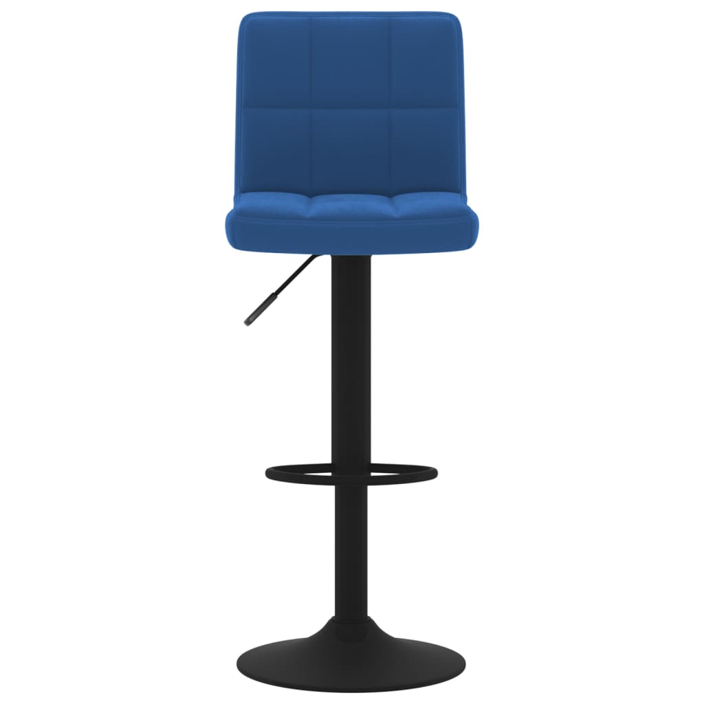 Taburete De Cocina De Terciopelo Azul_1