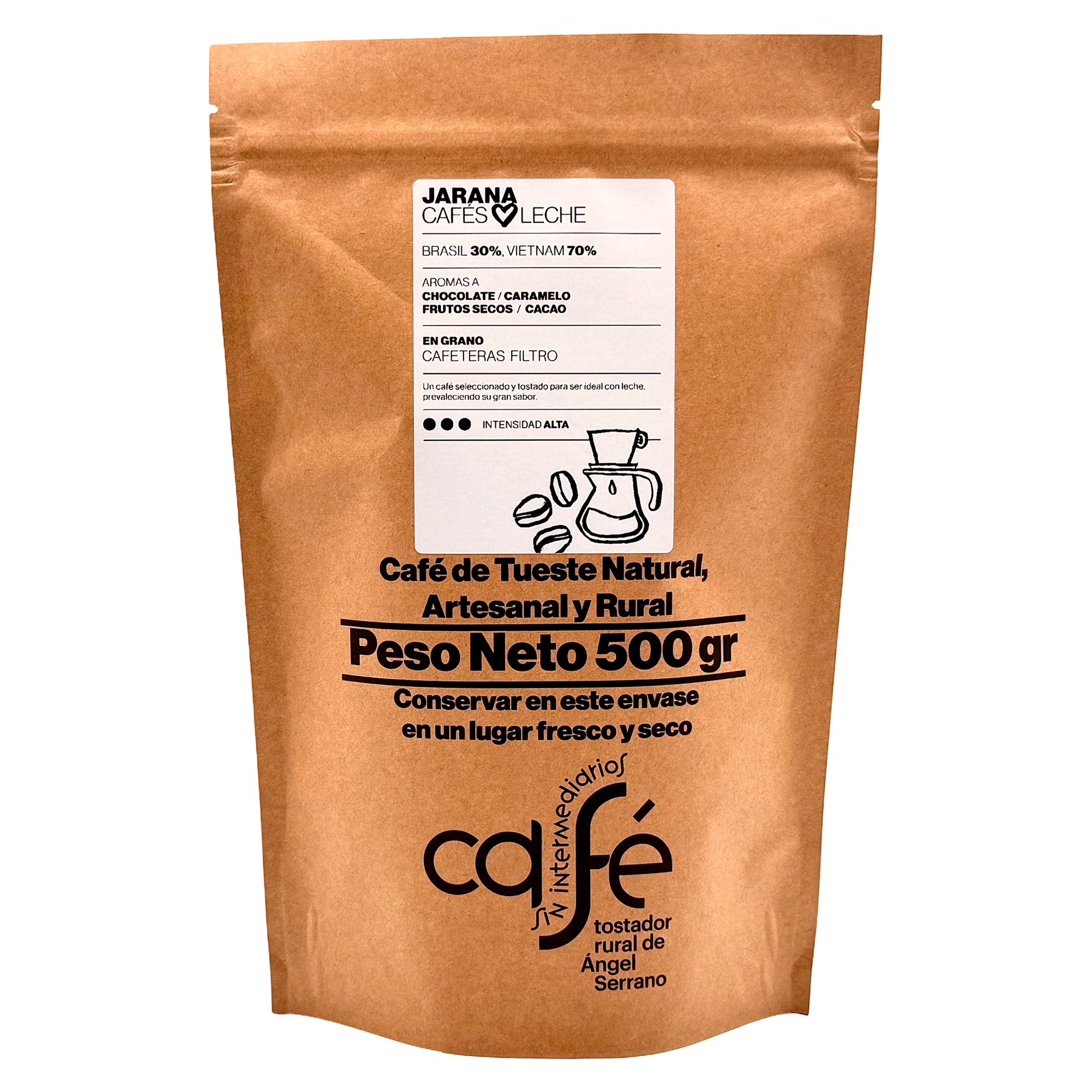 Cafe Sin Intermediarios Café Vietnam Jarana En Grano Para Filtro 500 G_0