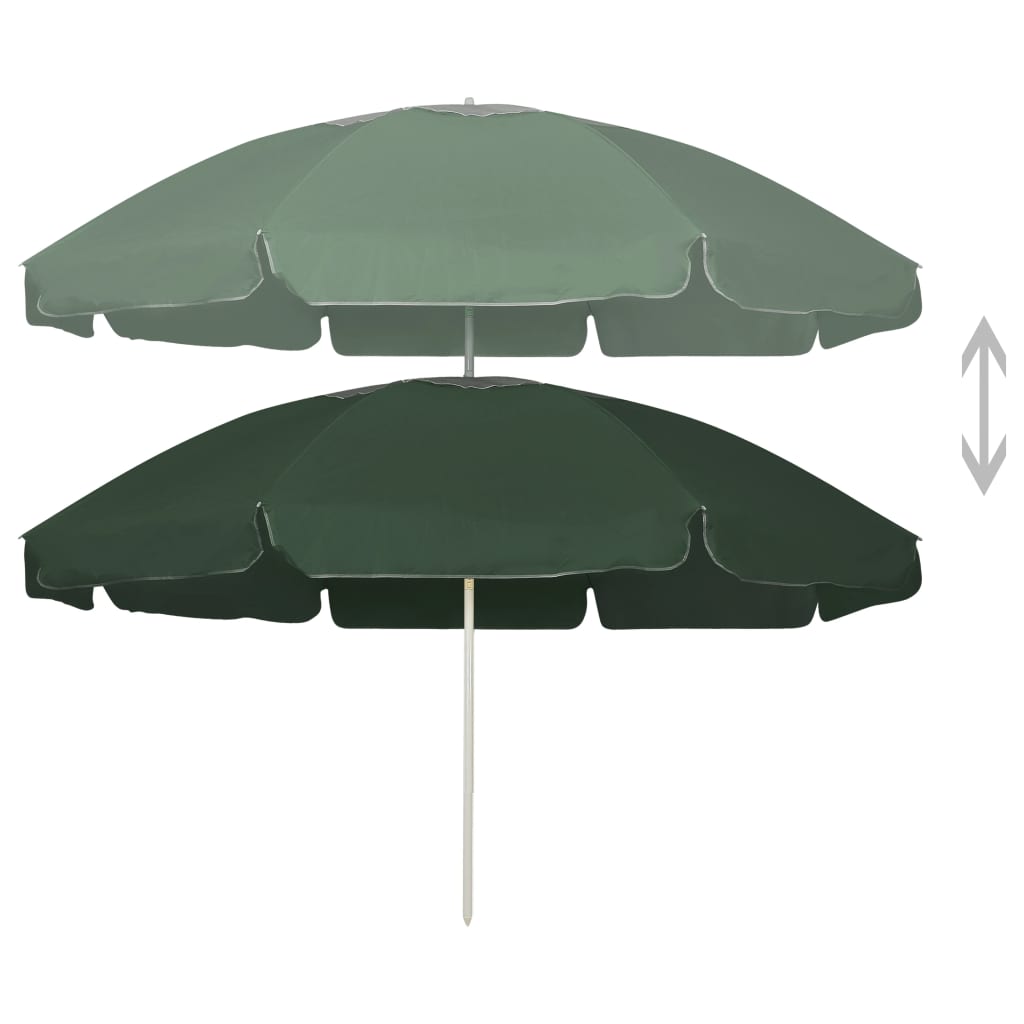 Sombrilla De Playa Verde 240 Cm_0