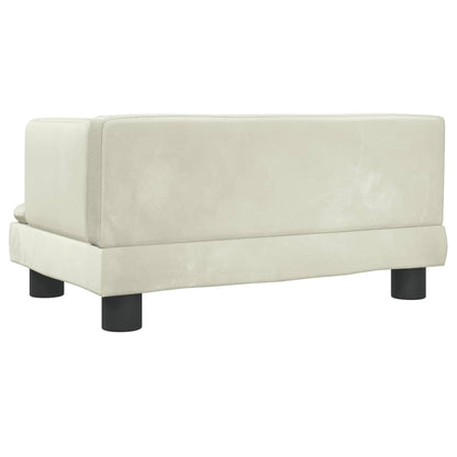 Cama Para Perros De Terciopelo Crema 60x40x30 Cm / Vetonek_1