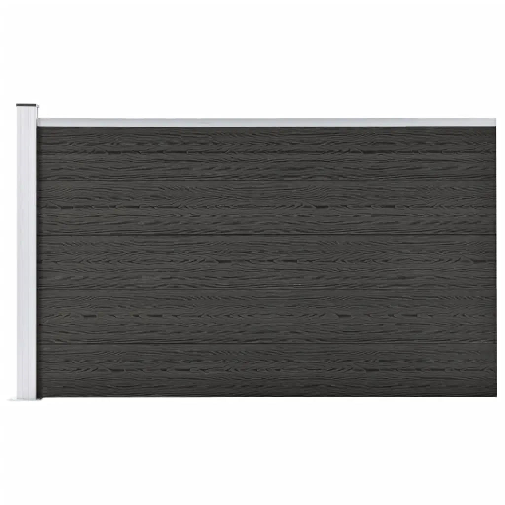 Valla De Jardín De Wpc Gris 175x105 Cm / Vetonek_5