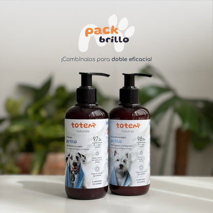 Champú natural para perros suavidad y brillo Totem Naturals 250 ml