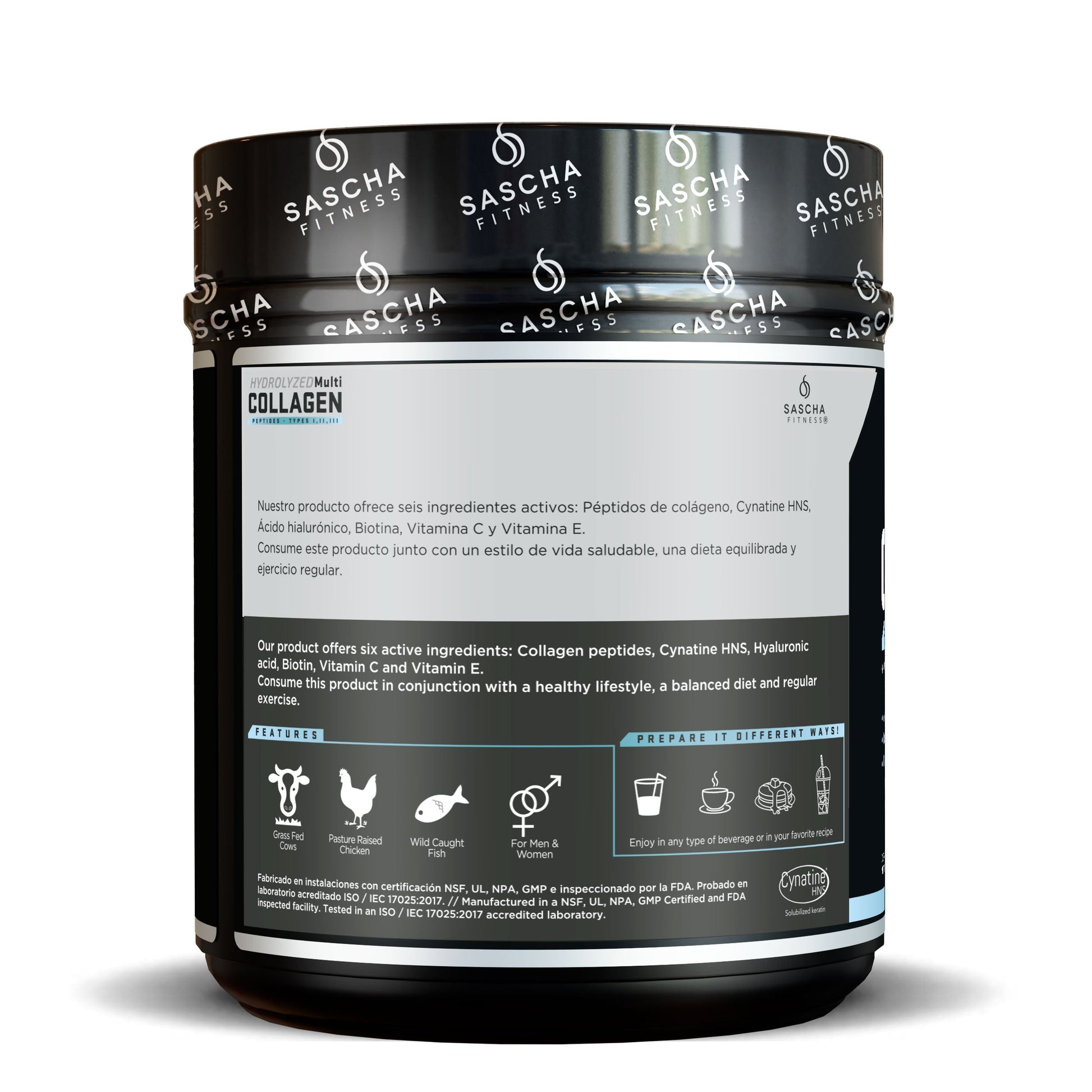 Colágeno Multi Hidrolizado Sin Sabor- Sascha Fitness España