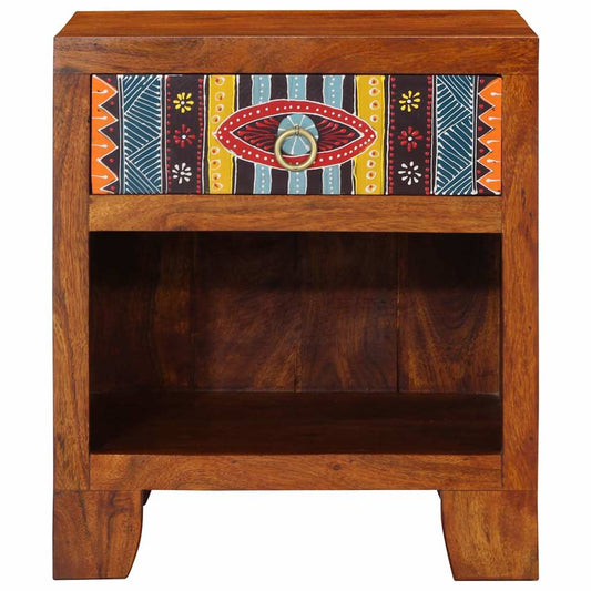 Mesita De Noche 2 Uds 40x35x45 Cm Madera Maciza De Acacia_0