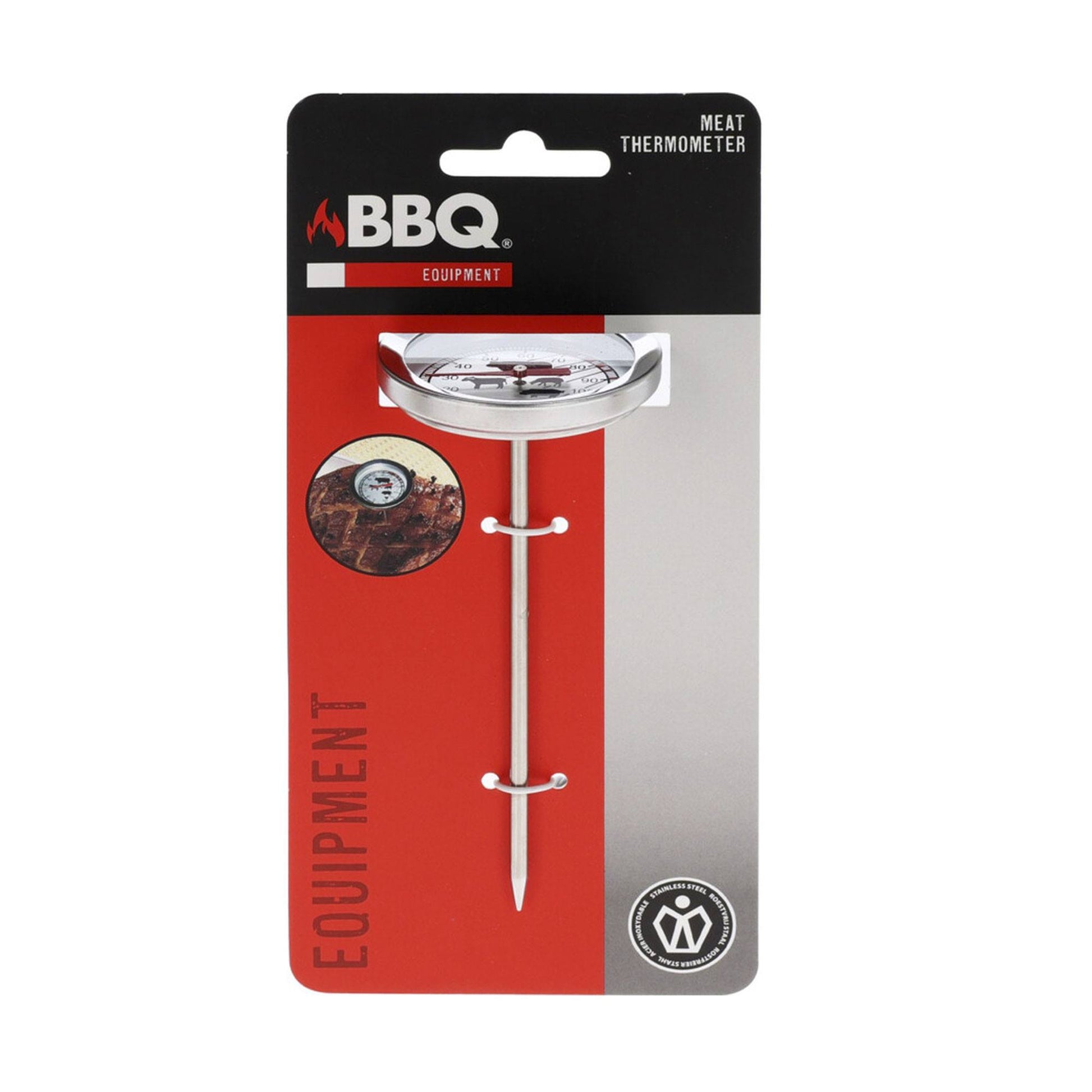 Well Home Termómetro De Carne Para Barbacoa En Acero Inoxidable Ø5,4x12cm_2