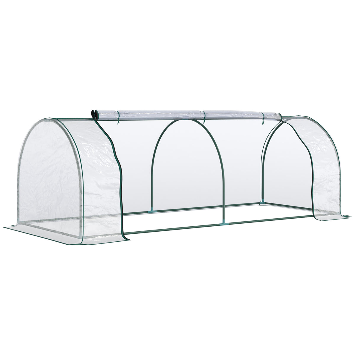 Invernadero Caseta Para Jardín Outsunny 250x100x80 Cm Transparente_0