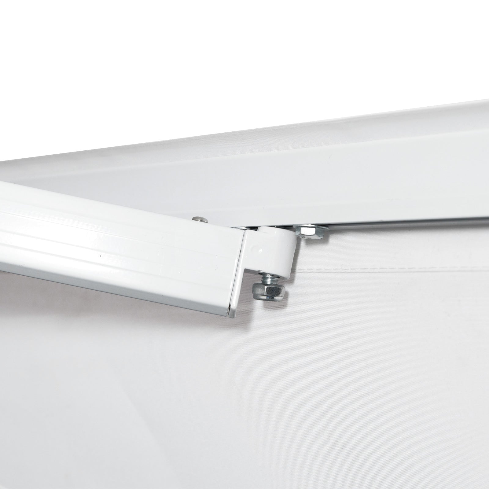 Outsunny Toldo Manual Plegable De Aluminio Con Manivela 3,5x2,5m Blanco_3