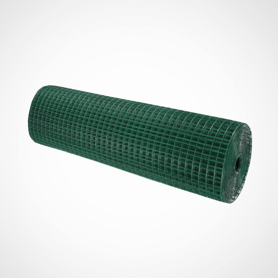Malla Metalica Plastificada| 1x25m| Composición 80% Acero Galvanizado/20% Pvc|malla Para Cercos| Reticula 13x13mm_0