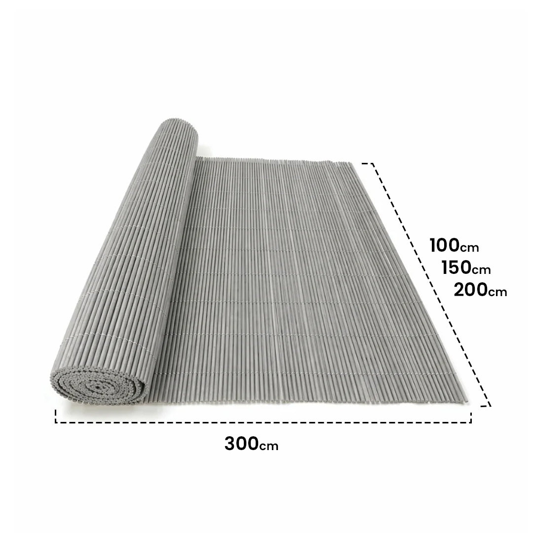 Cerramiento De Mimbre Ecológico Lop Forja Claro 2x3 M / Multicolor_3