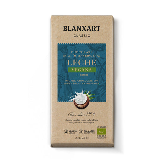 Chocolate 60% Cacao con Leche de Coco Eco Blanxart 75g