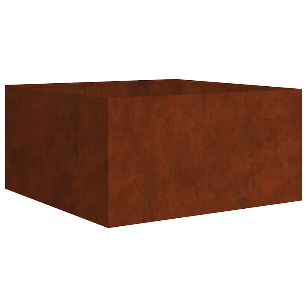 Jardinera De Acero Corten 80x80x40 Cm_0