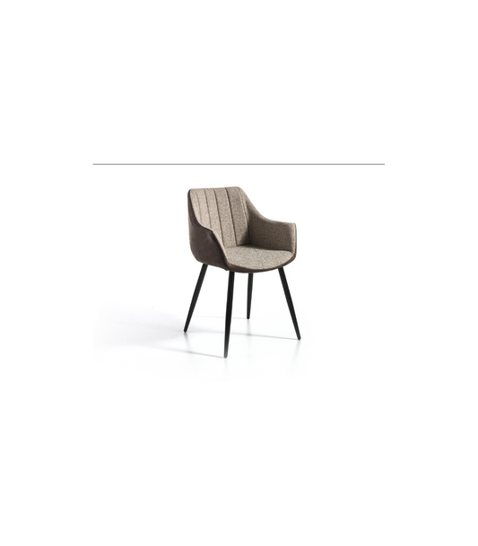 Pack De 2 Sillas Modelo Selma Acabado Tela Beige, 58 X 55 X 83cm (largo X Ancho X Alto)_0