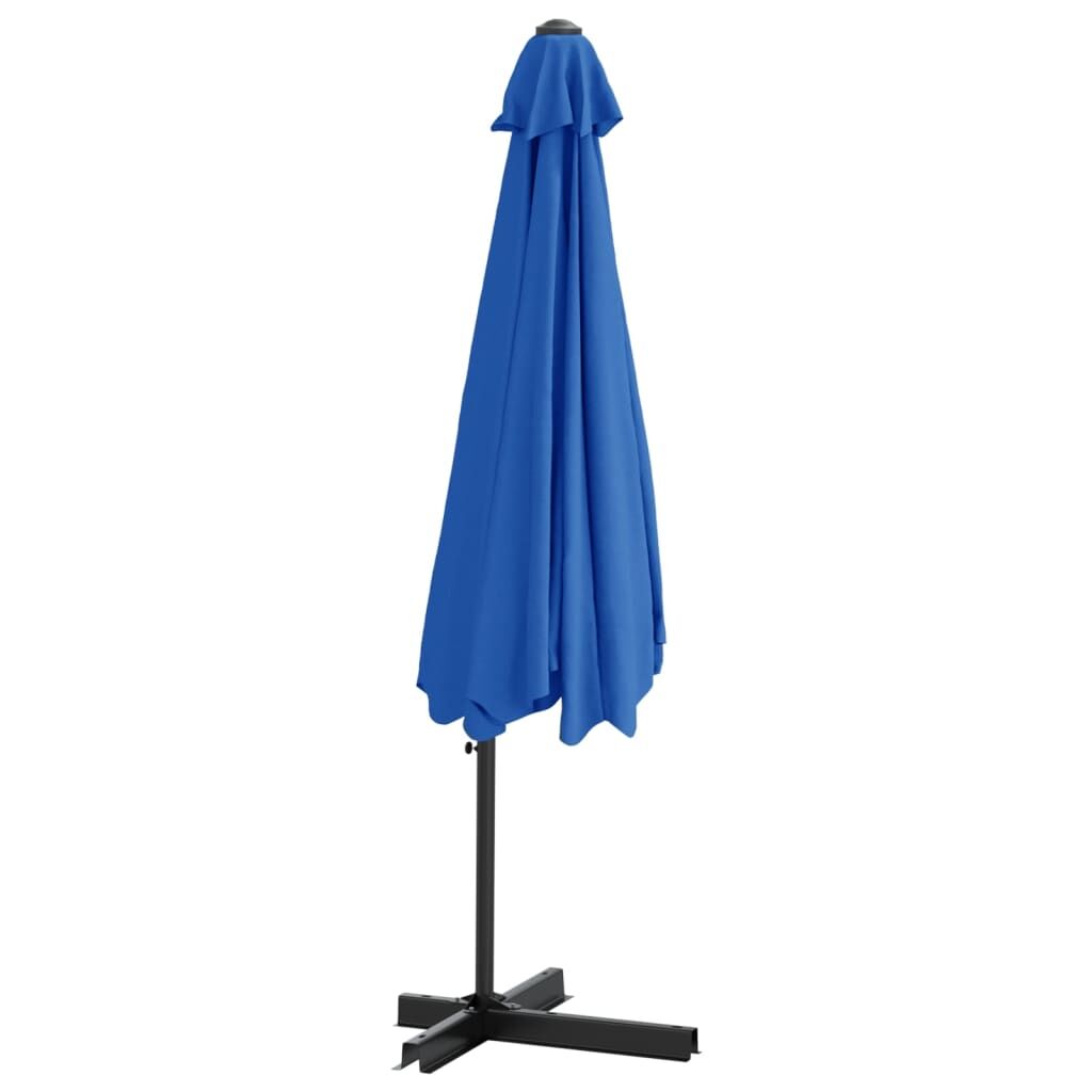 Vidaxl Sombrilla De Jardín Con Palo De Acero Azul Azure 300 Cm_4