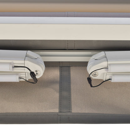 Outsunny Toldo Retráctil Con Mando A Distancia Manivela Luces Led Exterior_3