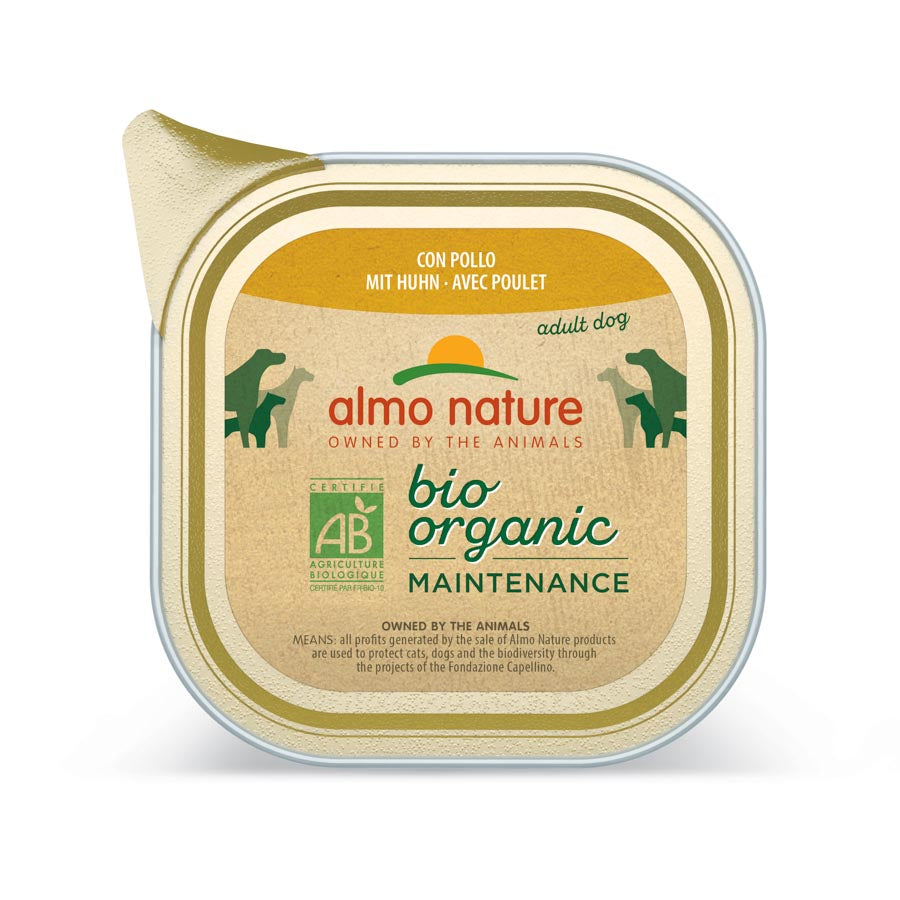 Almo Perro Tarrina Biorganic Pollo 100 Gr_0
