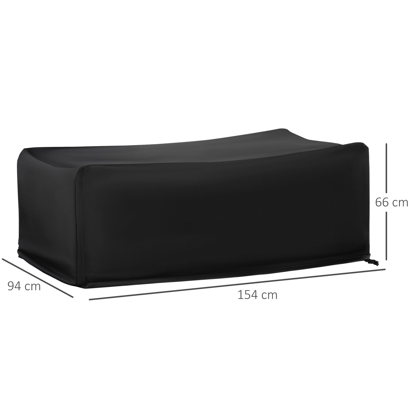 Outsunny Funda Protectora Para Muebles De Jardín 154x94x66 Cm Tela Oxford 600d_2