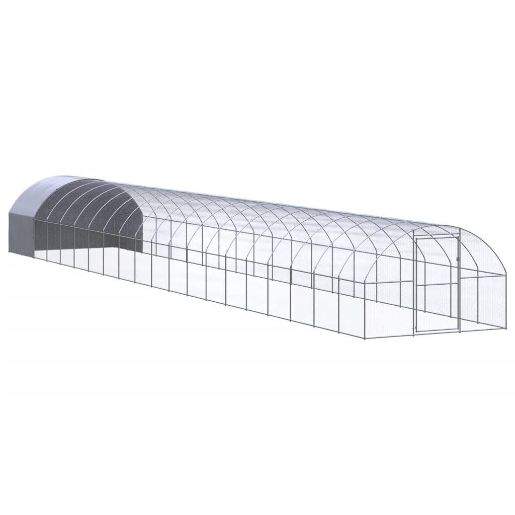 Vidaxl Gallinero De Exterior De Acero Galvanizado 3x20x2 M_0