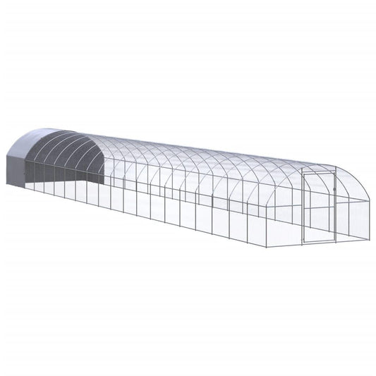 Vidaxl Gallinero De Exterior De Acero Galvanizado 3x20x2 M_0