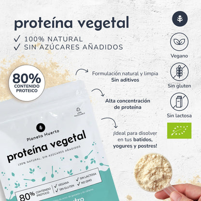 Proteína vegetal ECO neutra 80% Planeta Huerto 500 g