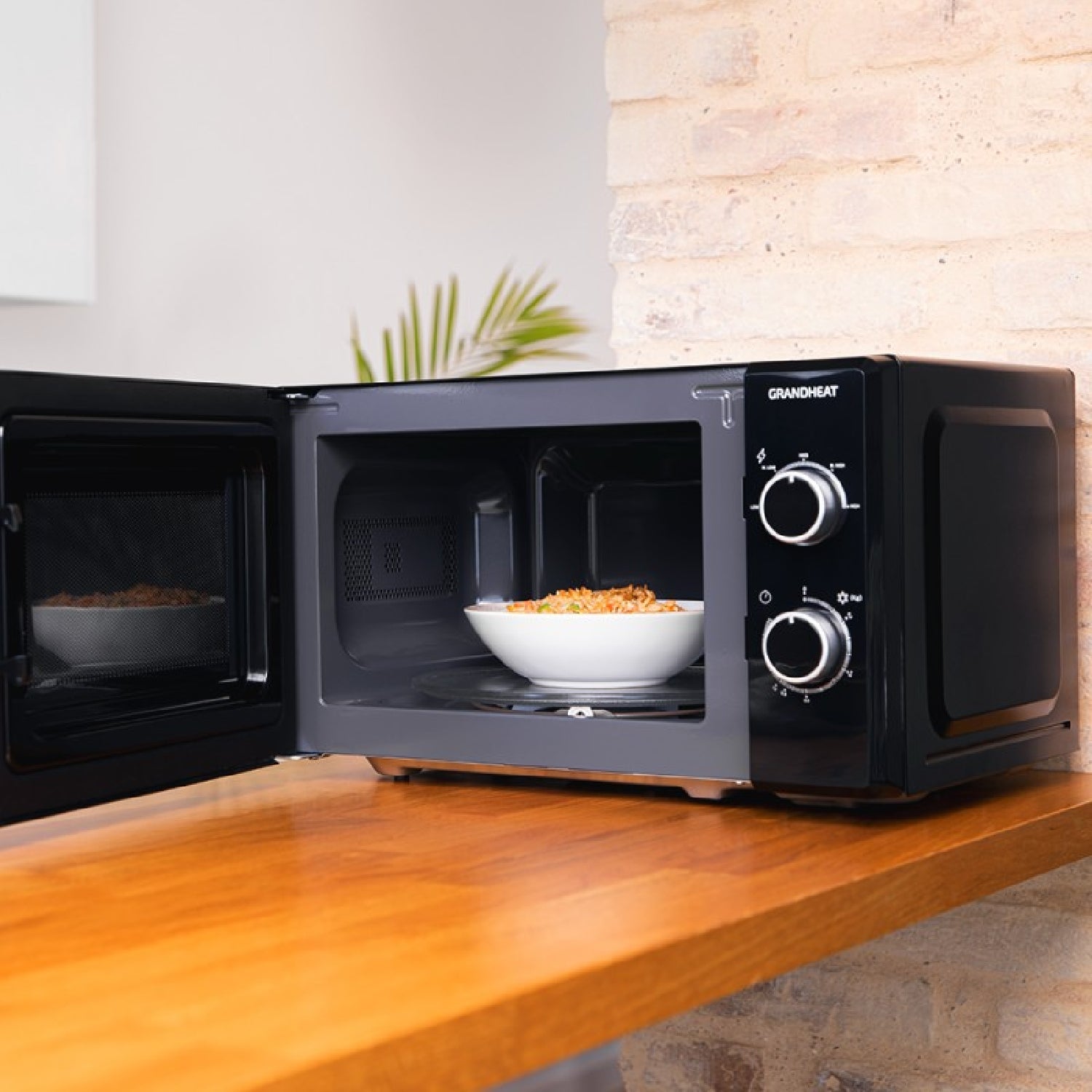 Microondas De 20 Litros Grandheat 3040 Mirror. 700 W, 6 Niveles, Revestimiento Anti-dirt Itech Y Tecnología 3dwave, Modo Descongelación, Temporizado_3