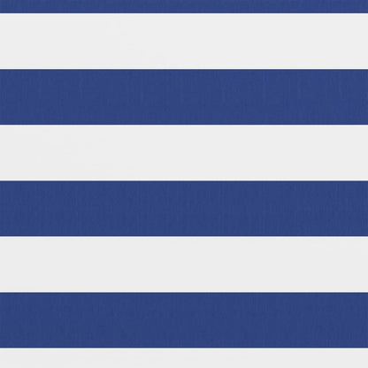 Vidaxl Toldo Para Balcón Tela Oxford Blanco Y Azul 75x500 Cm_1