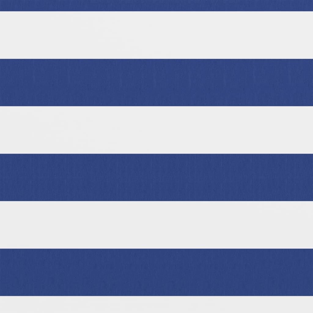 Vidaxl Toldo Para Balcón Tela Oxford Blanco Y Azul 75x600 Cm_1