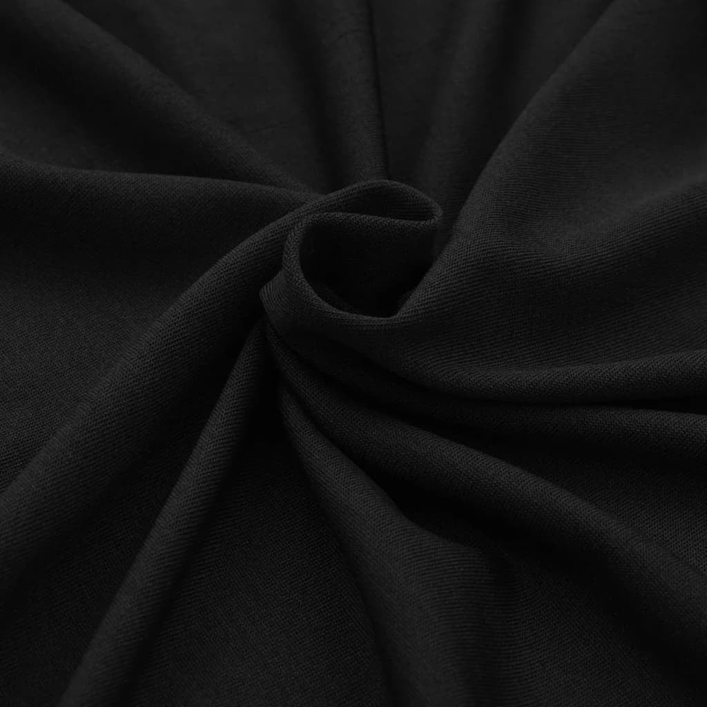 Vidaxl Funda Elástica Para Mesa 2 Uds 120x60,5x74 Negro_4