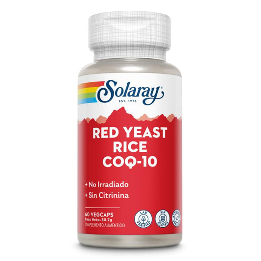 Red Yeast Rice Plus Q10 Solaray 60 cápsulas