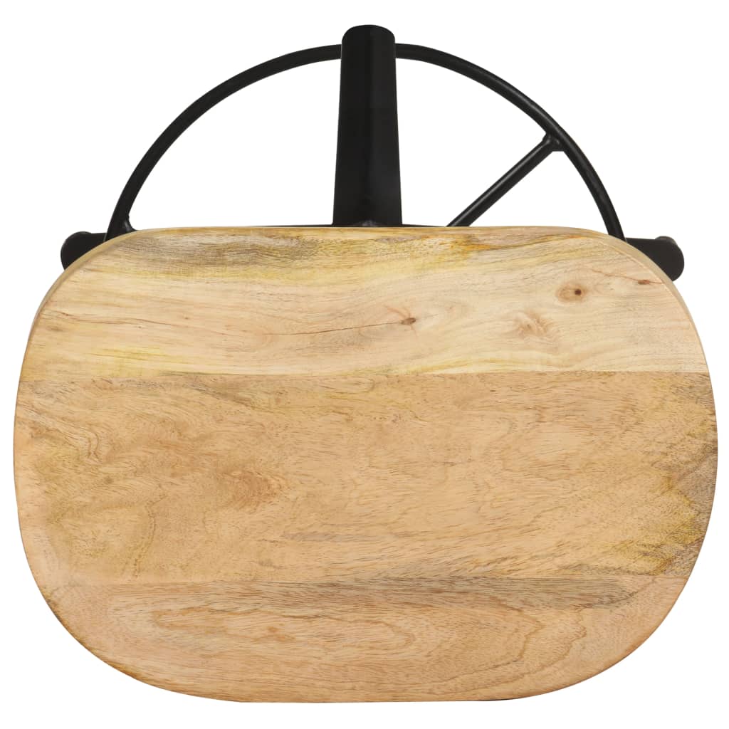 Taburetes De Cocina 2 Unidades Madera Maciza De Mango 66 Cm_2