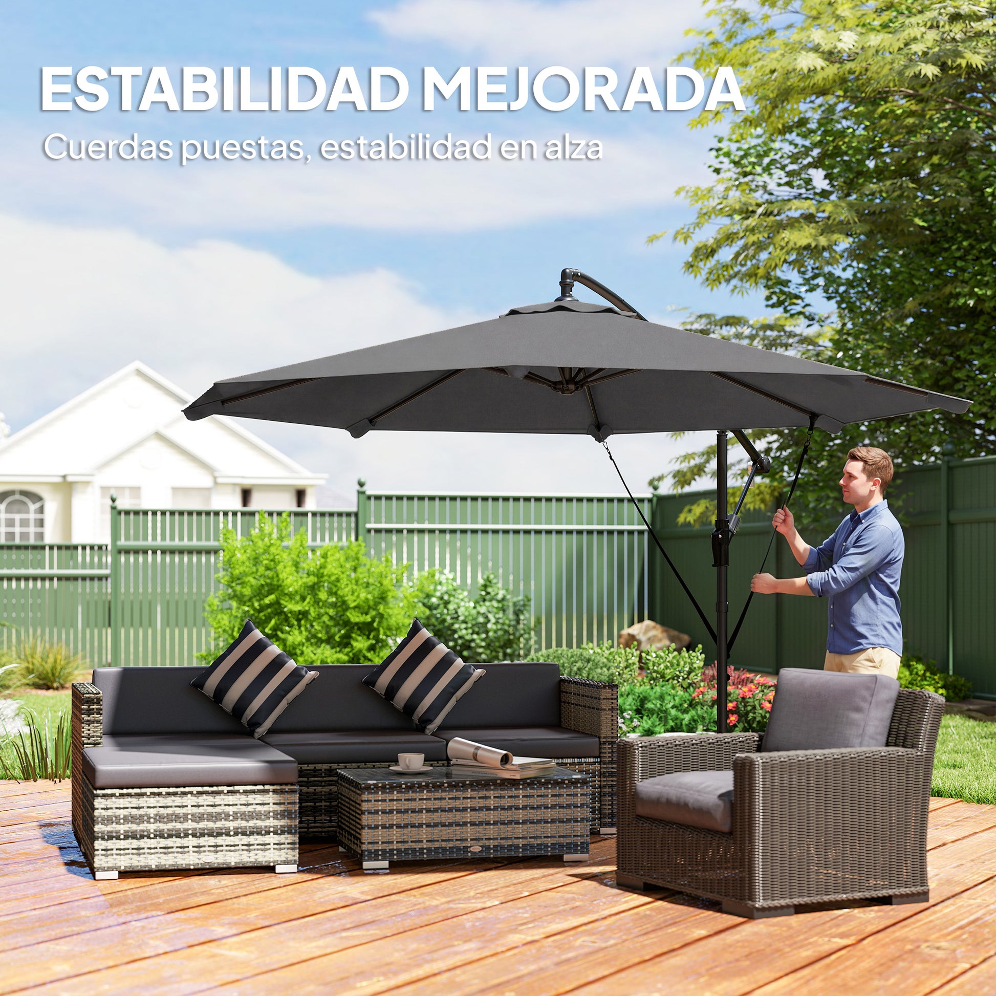 Outsunny Parasol Excéntrico_3