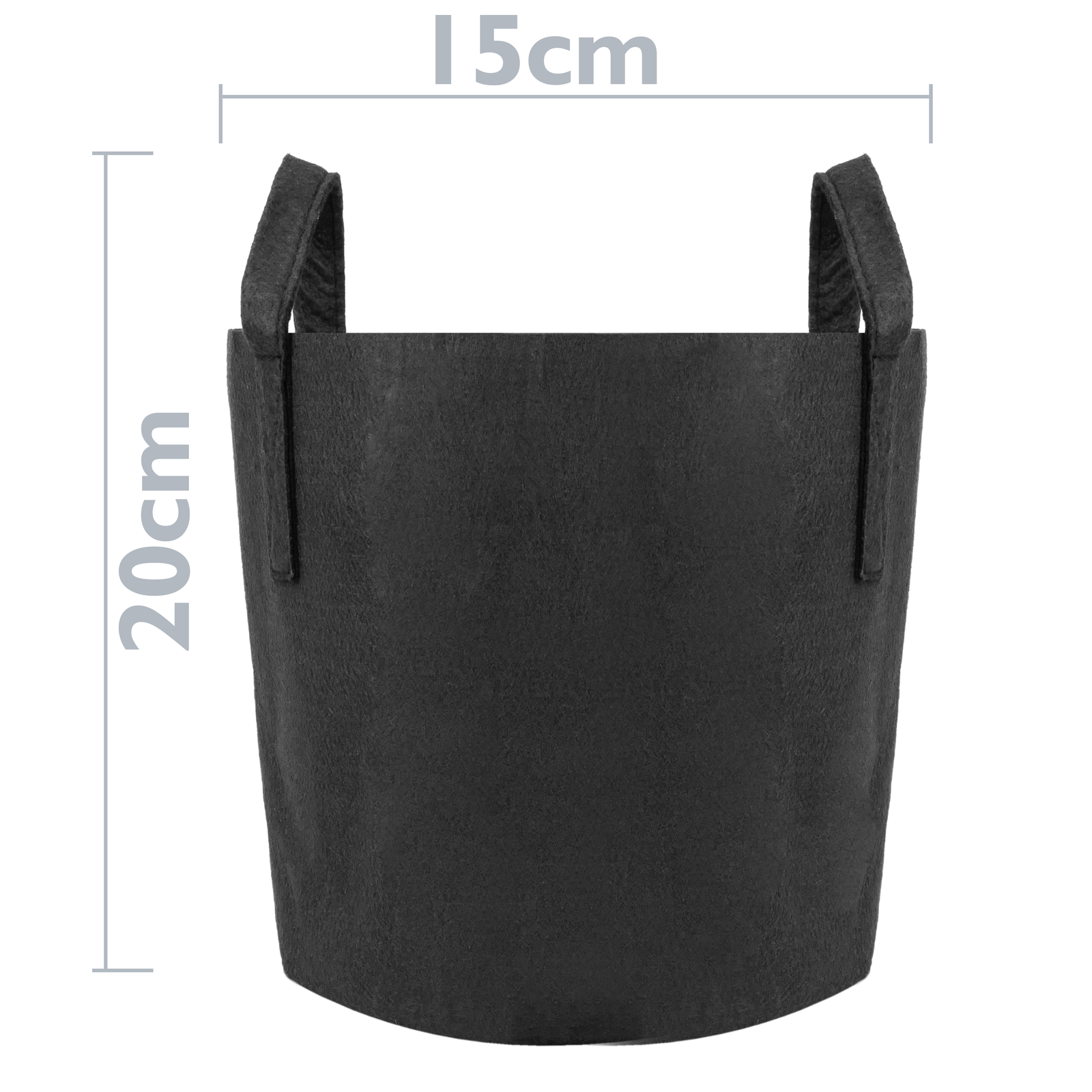 Bolsa Para Cultivo Y Crecimiento De Plantas Maceta De Tela Geotextil De 4 Litros 15x20cm 10-pack_2