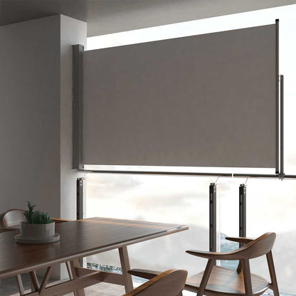 Vidaxl Toldo Lateral Retráctil Para Patio 140x300 Cm Gris_1