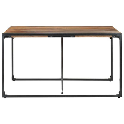 Mesa De Comedor De Madera Maciza 140x140x75 Cm_1