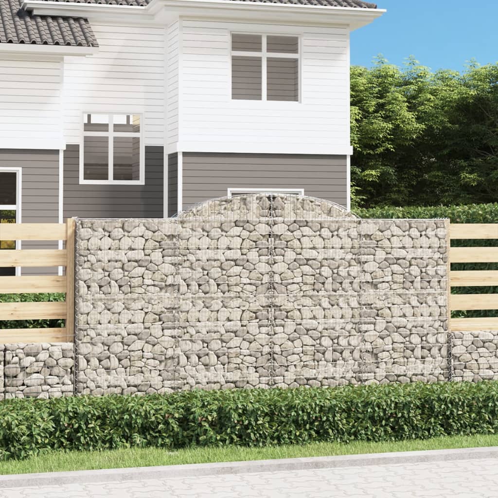 Cestas Gaviones 10 Uds Forma De Arco Hierro 300x50x160/180 Cm_1