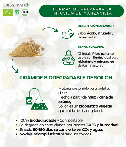 Infusión De Manzanilla Dulce En Pirámides Ecológica | Frisafran 30 Uds_4