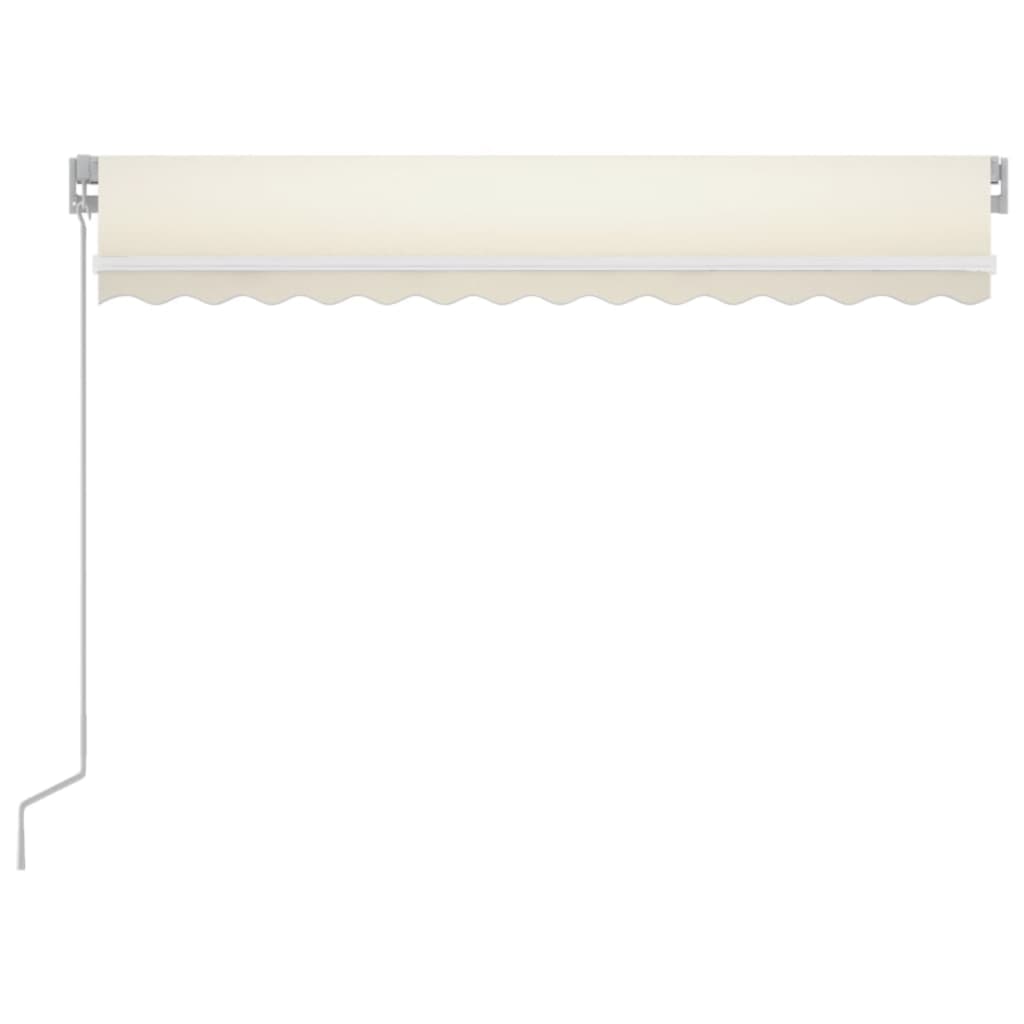 Toldo Retráctil Manual Con Led Color Crema 350x250 Cm_2