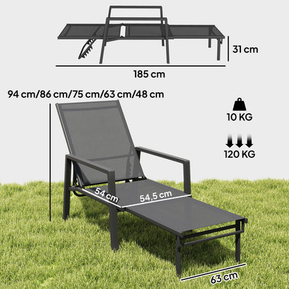 Outsunny Tumbona Plegable 2 En 1_2