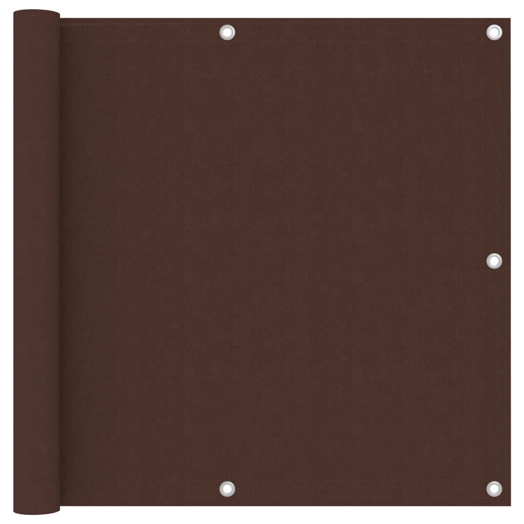 Vidaxl Toldo Para Balcón Tela Oxford Marrón 90x400 Cm_0