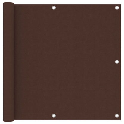 Vidaxl Toldo Para Balcón Tela Oxford Marrón 90x300 Cm_0