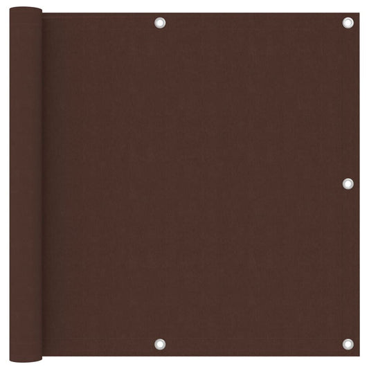 Vidaxl Toldo Para Balcón Tela Oxford Marrón 90x300 Cm_0