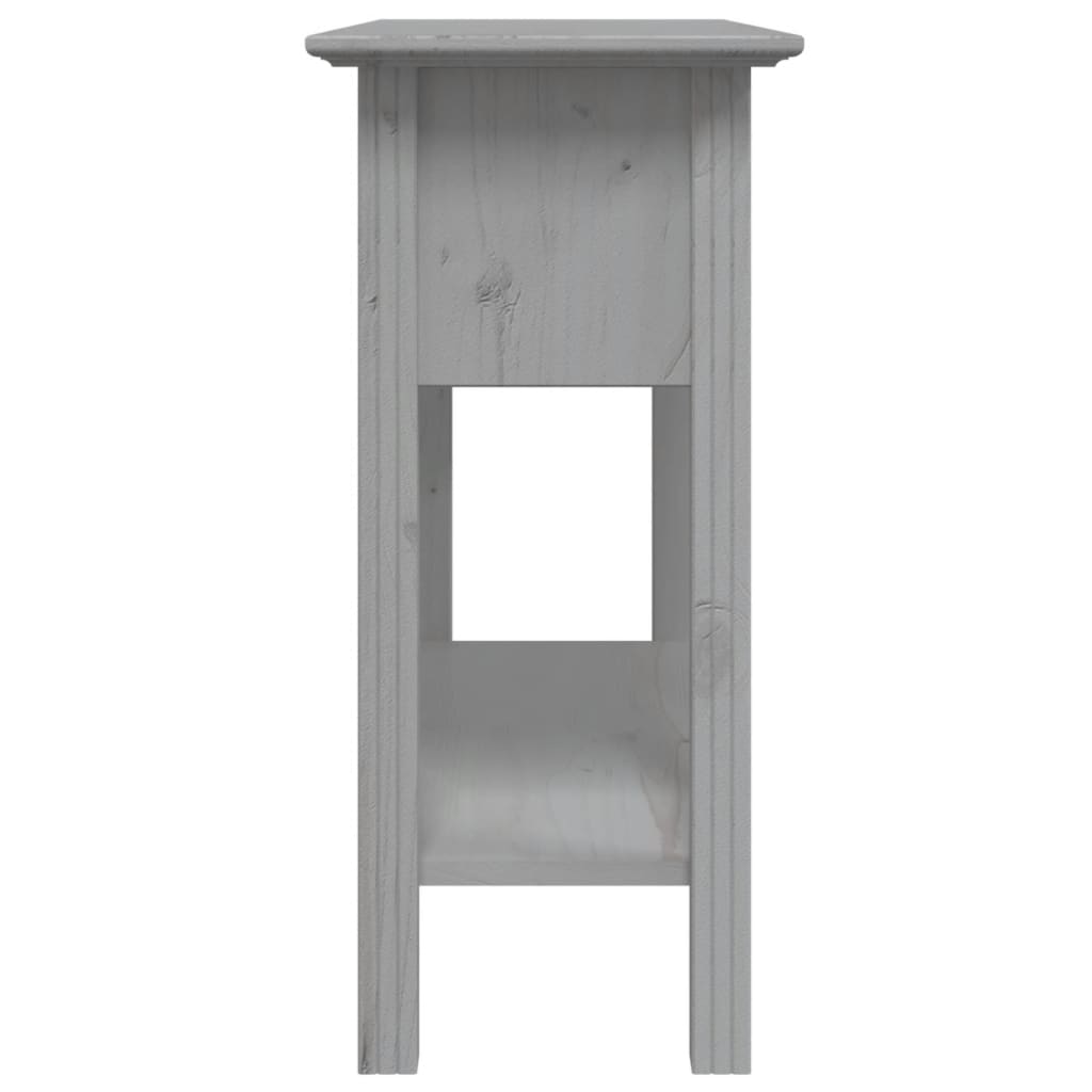 Mesa Consola Bodo Madera Maciza De Pino Gris 91x35x74 Cm_3