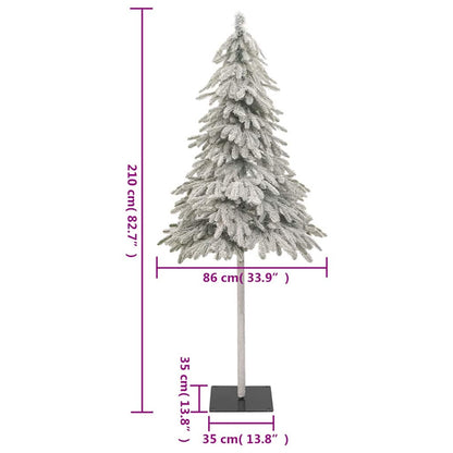 Vidaxl Árbol De Navidad Artificial Con 300 Led Bolas Y Nieve 210 Cm_2