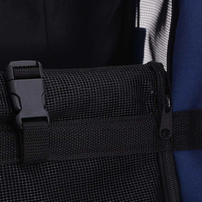 Vidaxl Carro Plegable Para Mascotas Multiusos Azul_5