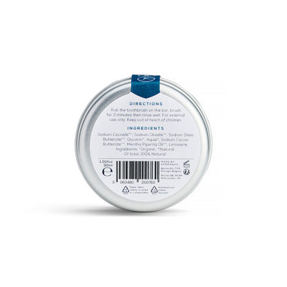 Dentífrico sólido natural sin flúor sabor menta Georganics 30 ml