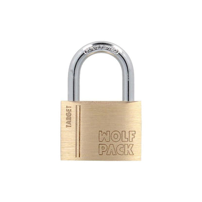 Candado Laton Arco Normal 50 Mm. Serie Target. Arco Endurecido. Candado Maletas, Candado Taquillas, Candado Puertas