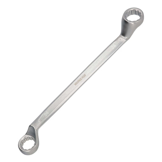 Llave Estrella Acodada Plus Acero Cromo Vanadio 24x26 Din 838. Llave Doble Boca Acodada, Llave Fija Estrella Acodada_0