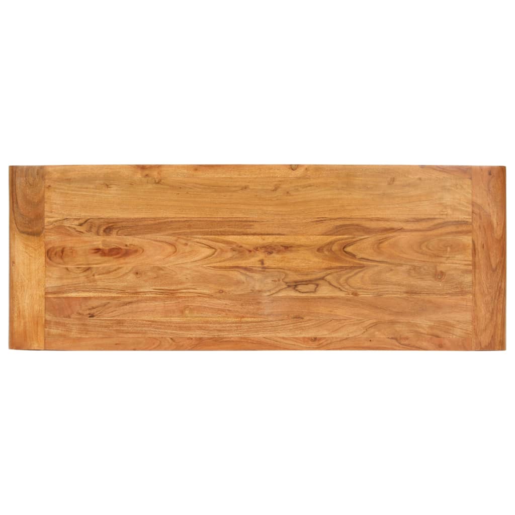 Mesa Consola Madera Maciza De Acacia Acabado Miel 110x40x76 Cm_2