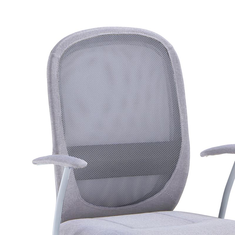 Silla De Oficina Lisa Tex Tejido, Gris, 64 X 98 X 64_3