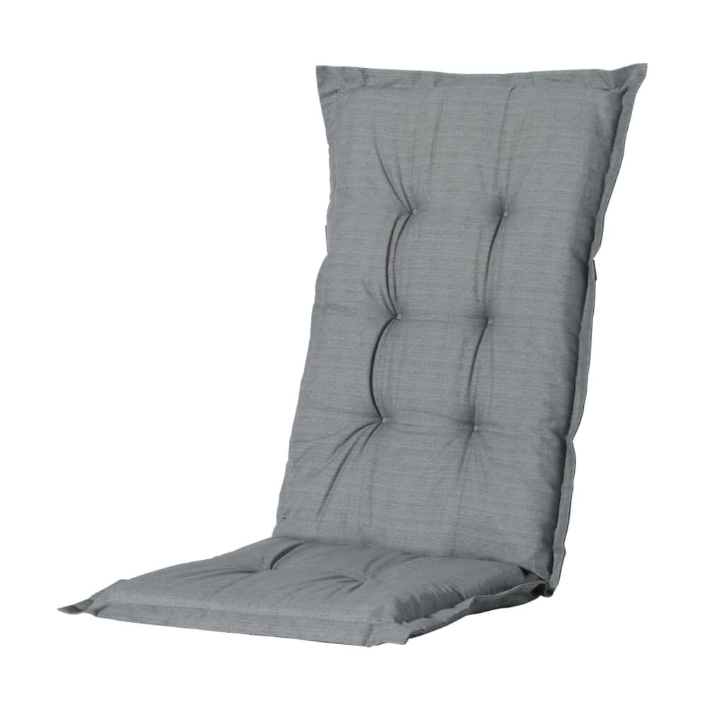 Madison Cojín De Silla Con Respaldo Alto Basic Gris 123x50 Cm_0