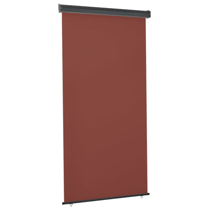 Vidaxl Toldo Lateral De Balcón Marrón 122x250 Cm_0